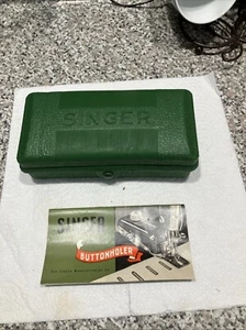 Accesorio ojal Singer 160506 vintage con estuche y accesorios instrucciones - Imagen 1 de 9