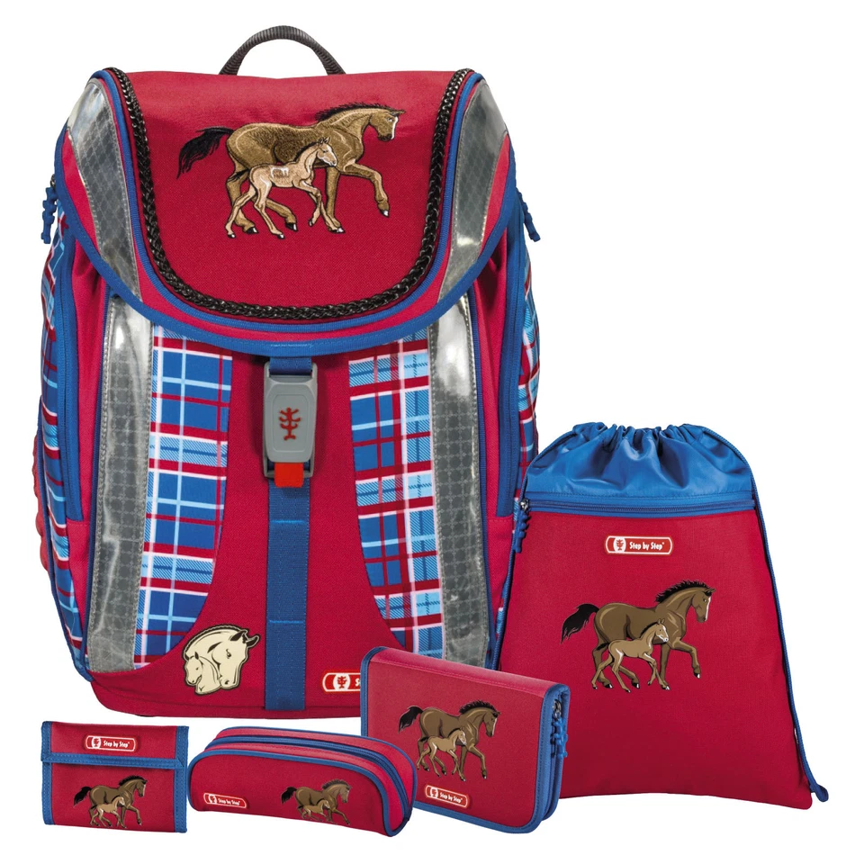 HORSE FAMILY - Pferd - FLEXLINE Schulranzen-Set 5tlg. Step by Step Hama  - Bild 1 von 2