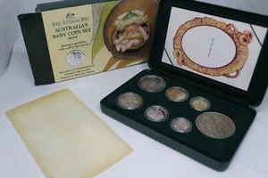 1996 AUSTRALIAN RAM  BABY PROOF UNC COIN SET  5c - $2 -SCARCE  FREE AU   POST - Picture 1 of 3