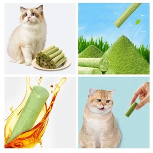 10-100x Cat Grass Sticks Pet Snacks Cat Food For Cats Clean All Teeth of US Y9U3 - Picture 1 of 26