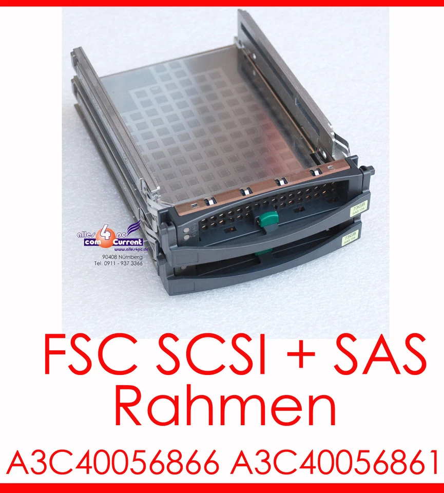 SCSI SAS FSC Hotswap Frame Tray HDD Caddy A3C40056866 A3C40056861 For Raid Ok - Image 1 of 1