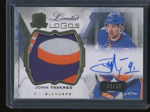 2015-16 The Cup John Tavares Limited Loghi Gioco Indossato Patch Auto/50 Puck Emblema! - Foto 1 di 2