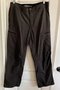 Men's Zero X Posur Outdoor Hiking/Sport Pants-Black-Cargo Pockets 36 X 30 - Picture 1 of 12