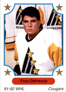 1991-92 7th Inning Sketch WHL - Fran Deferenza #54 (RC) - Picture 1 of 2