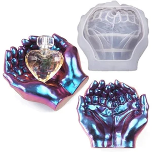 Silikonform Epoxidharz, 3D Doppel Hände Epoxidharz Formen Resin Gießharz T4 F2K6 - Bild 1 von 7