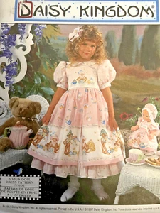 VTG `97 Simplicity 7545 Daisy Kingdom Child SZ 3-6 & 13 ½ " Doll Dress & Hat - Picture 1 of 5