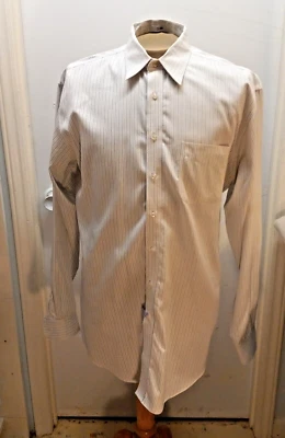 Joseph & Feiss Men's Dress Shirt 15/38 Non Iron 80's 2 Ply 100% Cotton Stripes - Image 1 of 4