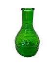 Owens Illinois Glass Bottle Green Bagdad Moon Star Beehive Style 5" Tall Cottage