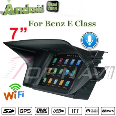 7"Android Car Radio for Mecerdes Benz E 2009-2012 GPS Navigation Carplay BT WiFi - Image 1 of 4