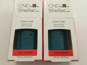 CND Shellac Gel Nail Polish Full Size 0.25 oz - 2 Bottles - Lost Labyrinth - Picture 1 of 1