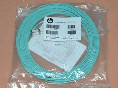  AJ837A 15M OM3 LC-LC Fiber Cable FACTORY SEALED - Image 1 of 4