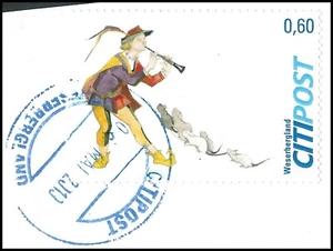 Ratonero de Hamelín - 60 céntimos - estampado - CITIPOST - Imagen 1 de 1