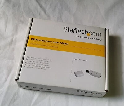 New StarTech ICUSBAUDIO USB to Stereo Audio Adapter Converter - Image 1 of 4