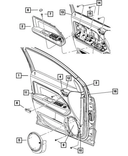 Genuine Mopar 2012-2017 Jeep Compass Door Trim Panel Front Left 1UC271K2AD - Image 1 of 1