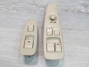 92-00 LEXUS UZZ30L SC300 SC400 LEFT & RIGHT DOOR WINDOW MIRROR SWITCH SET OEM - Picture 1 of 14