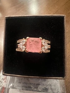 Bomb Party Ring Sz 11 The GOGO Unicorn RBP2160 Rose Quartz/Rose Gold - Picture 1 of 6