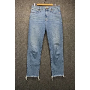Madewell The Perfect Vintage Jean Blue Wash Size 29 Frayed Hem - Picture 1 of 5