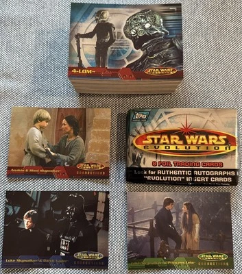 2001 Topps🔥STAR WARS Evolution Complete Foil Base Card Set (90) w/3 Checklists - Image 1 of 4