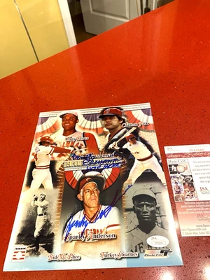 Sparky Anderson/Marty Brennaman (HOF2000) Signed (8x10) Photo -JSA  - Image 1 of 3