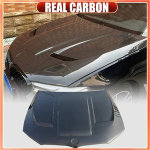 For BMW G30 M5 F90 LCI 2018-22 DRY CARBON FIBER Front Bumper Hood Bonnet Cover  - Picture 1 of 15