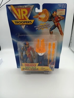 Figura Ryan Steele 1994 Kenner Saban's VR Troopers Deluxe Mega-Tech T1624 Foto 1 de 4
