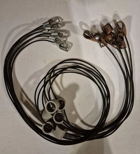 6 TIE OUT CORDS (6ft) TIE CORDS. ROOSTER CORD, LEATHER HITCH. GAMEFOWL. - Picture 1 of 2
