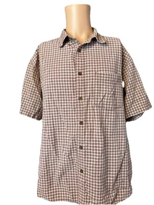 Vintage Woolrich Men's Short Sleeve Checkered Button-Up Shirt Size XL - Picture 1 of 8