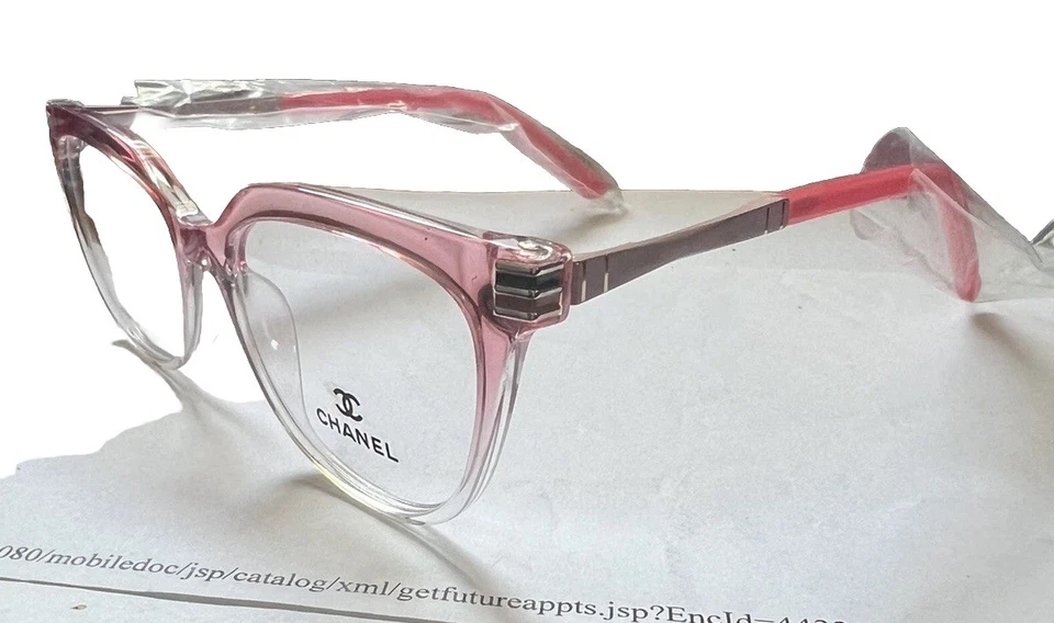 Chanel Eyeglasses Frame, pink . 50,17,146. Woman. (Sale Price). V Nice Quality - Image 1 of 4