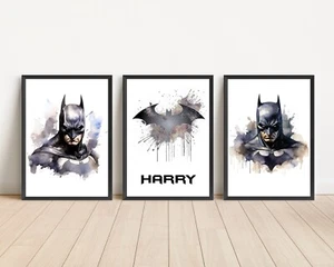 Marvels Batman Prints Superhero Wall Art Kids Room Poster Gift Prints Only - Picture 1 of 1