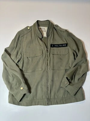 ZADIG AND VOLTAIRE Women's Khaki Military Jacket Size Medium - Image 1 of 4