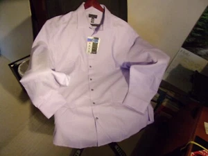 Men's Purple Alfani Long Sleeve Regular Fit Dress Shirt - XL - New - $10 s/h - Picture 1 of 2