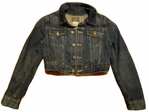New Girls Polo Ralph Lauren Denim Cropped Jacket Size 8 12 14 - Picture 1 of 4