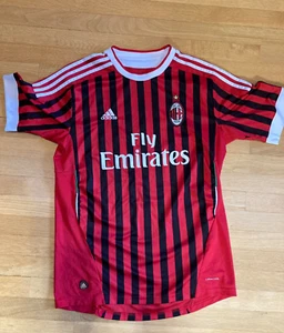 Maglia Adidas FLY EMIRATES ROSSA - AC Milan - IBRAHIMOVIC #11 - usata - Foto 1 di 14