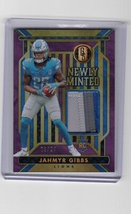 2023 Gold Standard Lions Jahmyr Gibbs Newly Minted Patch 09/24 (3) color patch