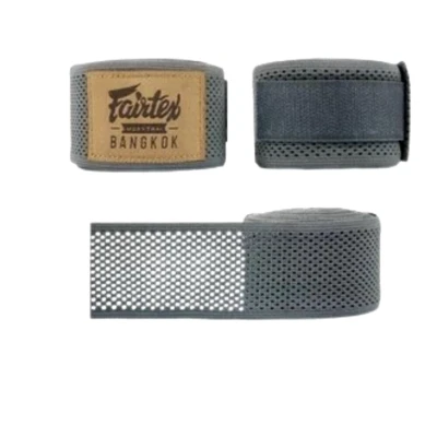 New Elastic Handwraps Boxing Fairtex Grey Free Shipping HW4 180 Inc Full-Length - Imagem 1 de 4
