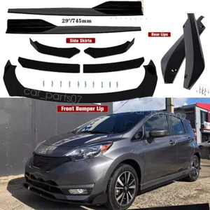 Front Bumper Lip SpoilerSplitter Side Skirts/Rear Diffuser For Nissan Versa Note - Picture 1 of 16