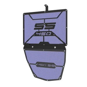 RADIATOR AND CYLINDER HEAD ENGINE GUARD COMPLETE SET FOR CFMOTO 450SR BLUE NEW - Picture 1 of 5