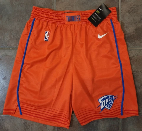 Nike NBA Oklahoma City OKC Thunder Swingman Icon Engineered Shorts Sz Medium M Cover