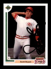 1991 Upper Deck Final Edition #5 Scott Bryant AUTOGRAPHED!!! Reds 239681