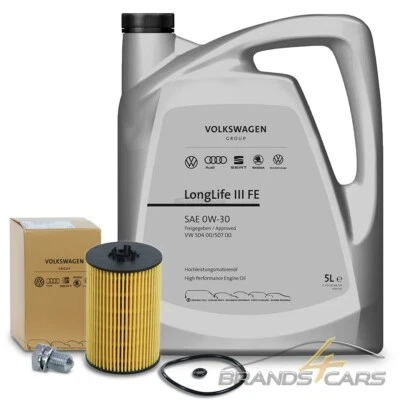 ORIGINAL VW ÖLFILTER+5l+VW MOTORÖL FÜR AUDI A1 A3 A4 A6 SEAT SKODA VW GOLF 6 7 - Bild 1 von 4