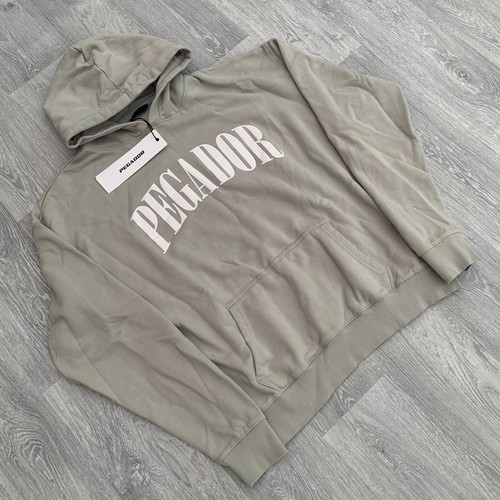 MARCELO BURLON Felpa con cappuccio oversize Pegador Cali Grigio nuvola