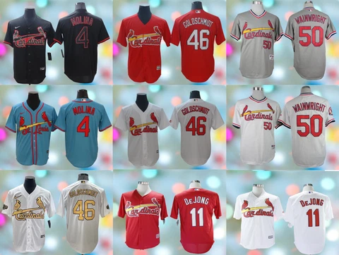 Men's St. Louis Cardinals - #4 #11 #46 #48 #50 Cool Base Stitched Jersey Cover