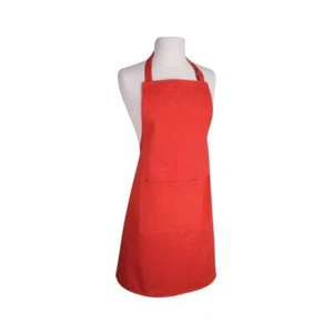 Delantal adulto Dexam color amor rojo escarlata longitud estándar liso 100 % algodón - Imagen 1 de 1
