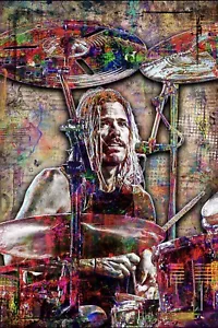Póster tributo a Taylor Hawkins de Foo Fighters impresión de Taylor Hawkins envío gratuito - Imagen 1 de 9