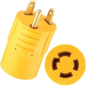 Kanayu Generator Transfer Switch Adapter NEMA TT-30P Male to L14-30R Female - Picture 1 of 7
