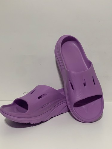 HOKA ONE ONE Scarpe Hoka donna taglia 16 US U Ora recupero slide 3 viola viola fiori