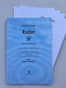 Noten.Gramm. Ester. Die Sternenkönigin. Musikspiel.  Partitur und Stimmen. - Picture 1 of 1