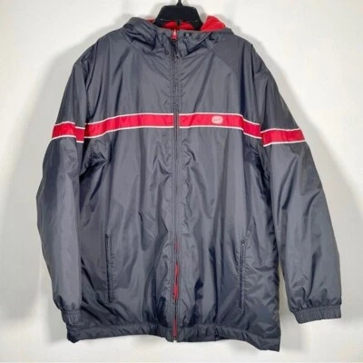 Nike Men’s Size XXL Reversible Jacket Hooded - Heavier Weight Fleece Spell Out - Image 1 of 4