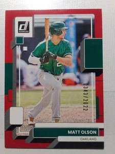 Matt Olson 2022 Donruss Red 343/2023 - Picture 1 of 3