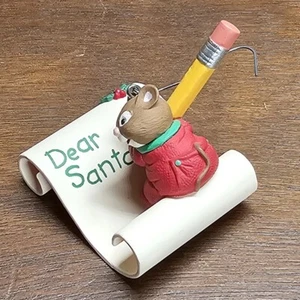 Escribir a Santa Sello Ornamento Recuerdo Artista Nina Abue De Colección 1998 - Imagen 1 de 14